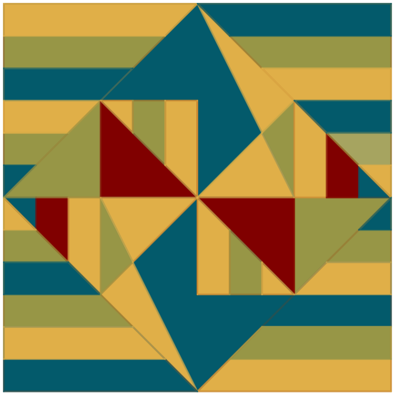 Composição geométrica de autoria do estudante A.