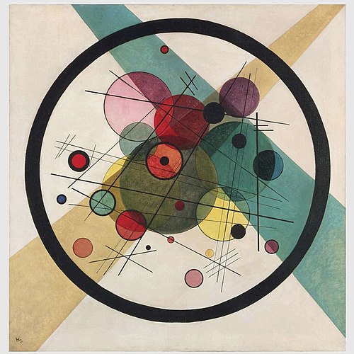 Círculos em um Círculo, de Wassily Kandinsky, Museu Guggenheim.