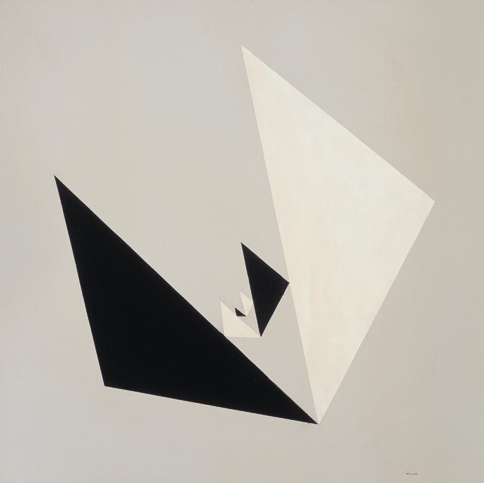  Composição com Triângulo Proporcional, Alexandre Wollner, 1953, Museu de Arte Contemporânea da USP.