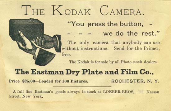 Propaganda Kodak, 1888